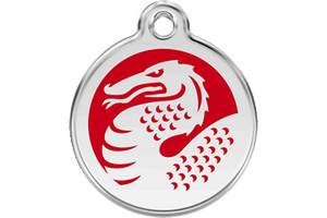 MEDAGLIA: SMALTO DRAGO ROSSO (disponibile in 3 formati)
