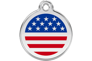MEDAGLIA: SMALTO BANDIERA AMERICA (disponibile in 3 formati)