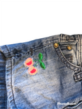 PANTALONCINI JEANS TAGLIA 62 CM